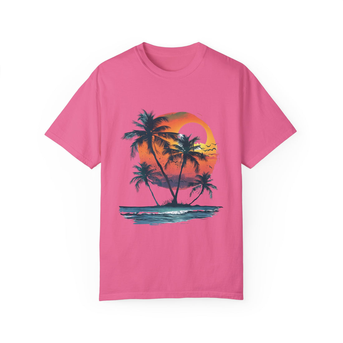 Summer Time - Sunshine Unisex Garment-Dyed T-shirt Love My Cat