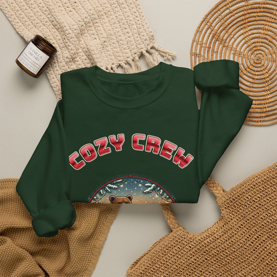 Head Elf in Charge 2026 family Christmas sweatshirt, dark color by Inkida, view 13