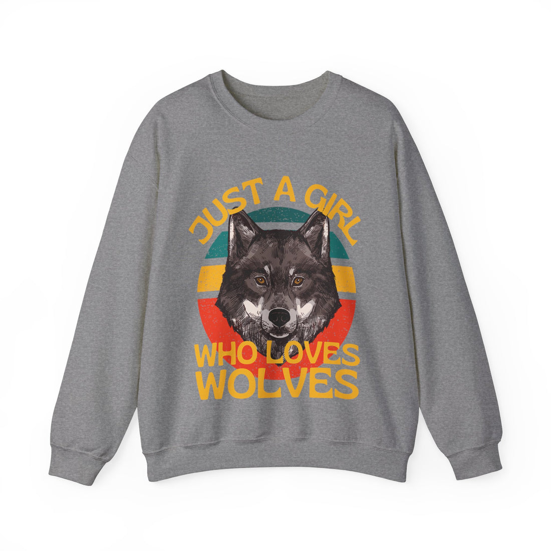 Just A Girl Who Loves Wolves Crewneck Sweatshirt