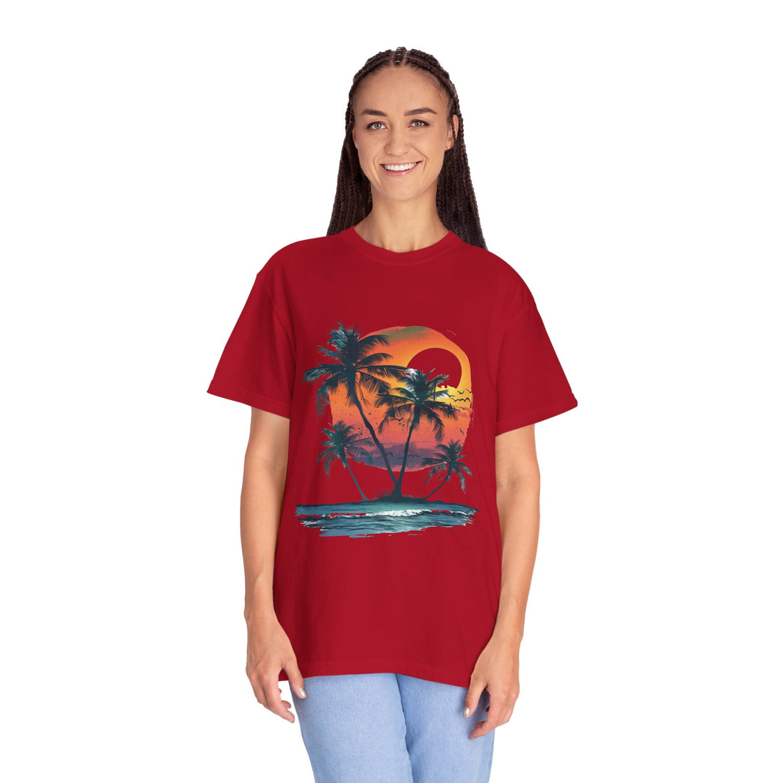 Summer Time - Sunshine Unisex Garment-Dyed T-shirt Love My Cat