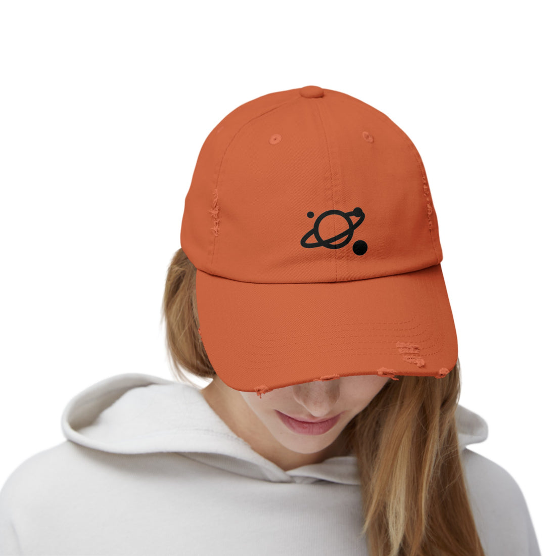 Unisex Distressed Saturn Cap