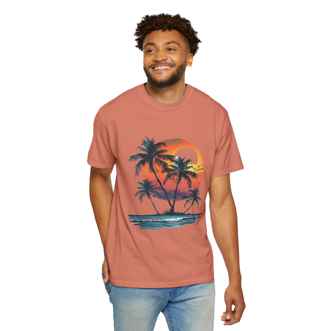 Summer Time - Sunshine Unisex Garment-Dyed T-shirt Love My Cat