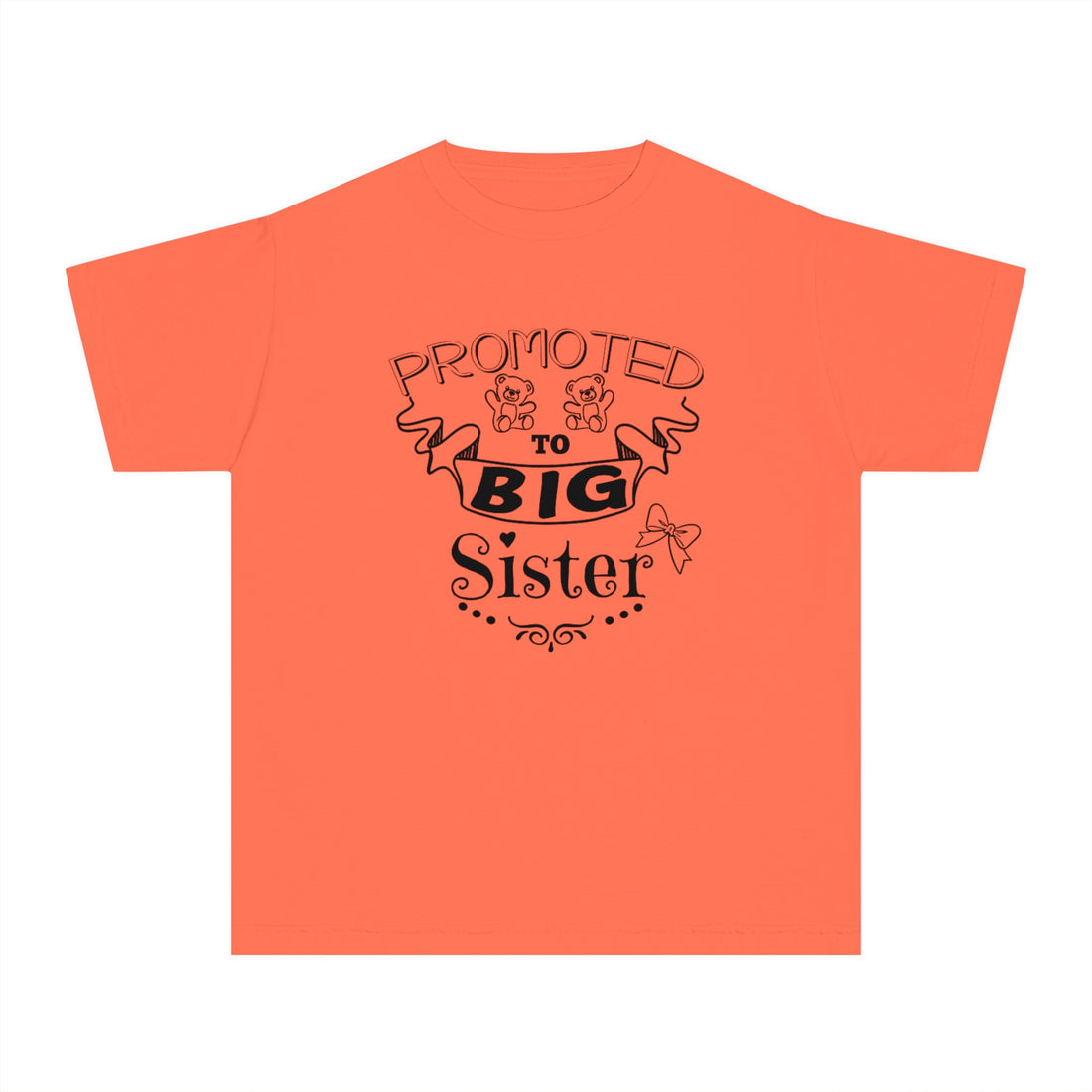 Promoted To Big Sister Youth Midweight Tee