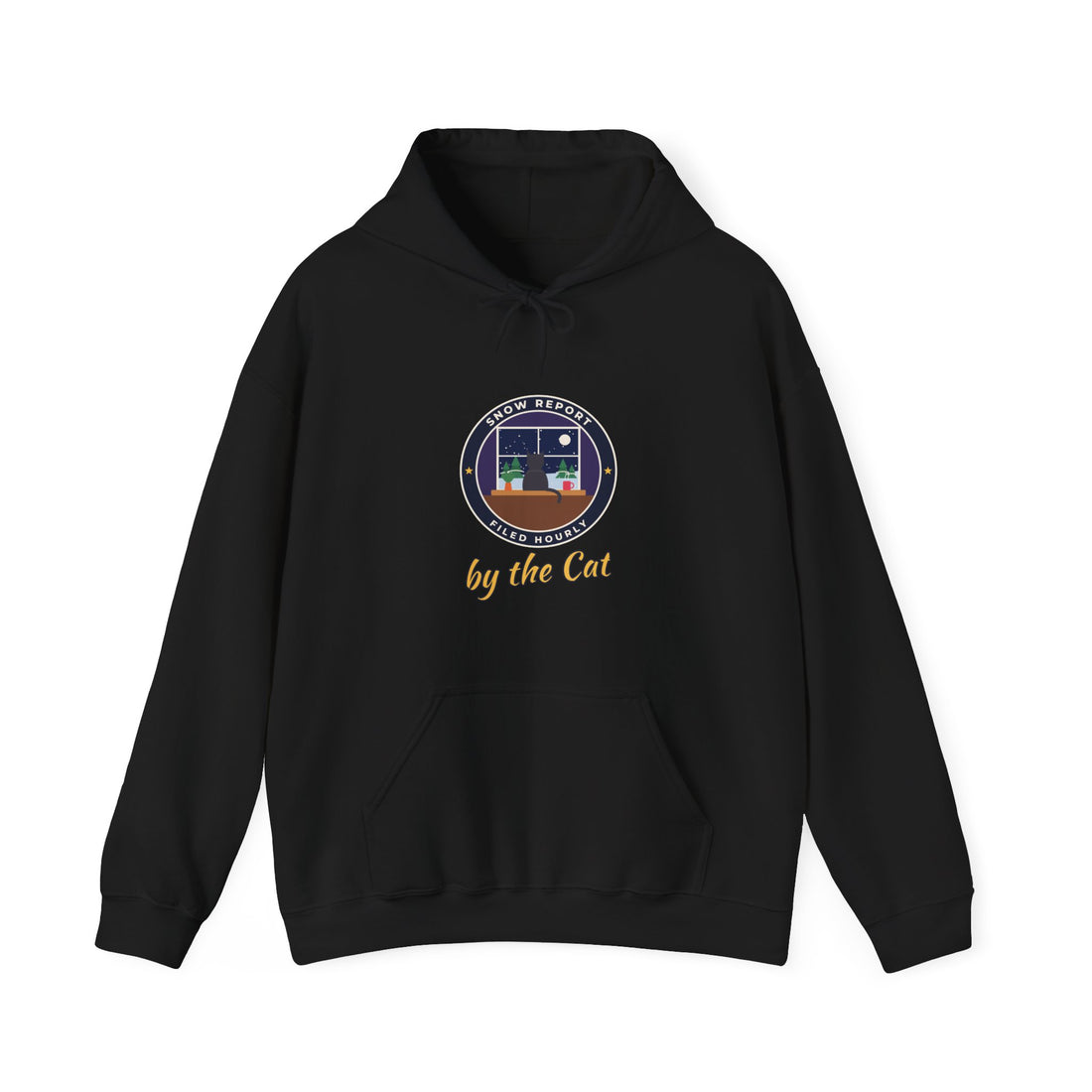 Snow Report by the Cat Hoodie