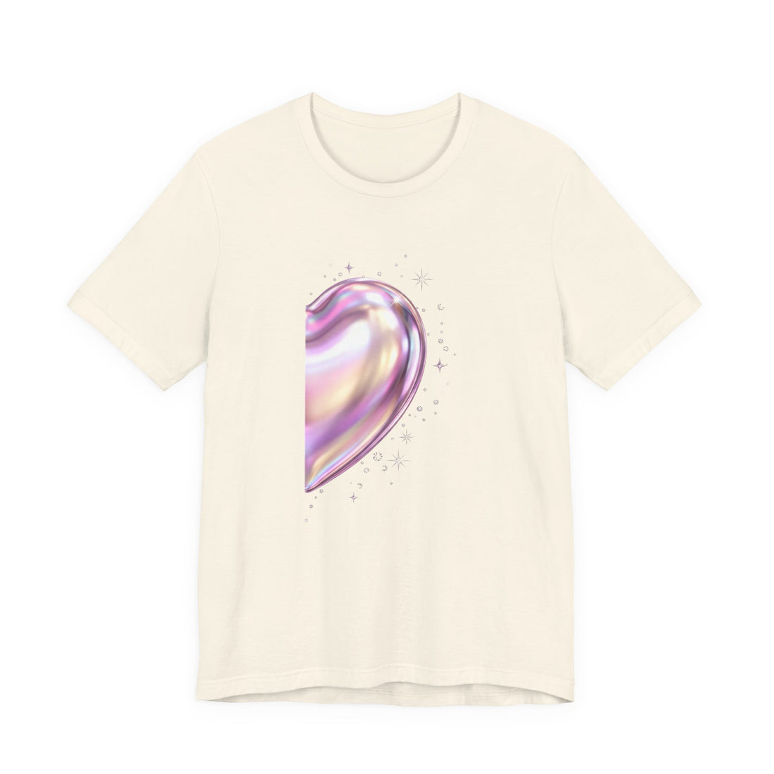 Split Heart matching couples t-shirt right half by Inkida, view 3