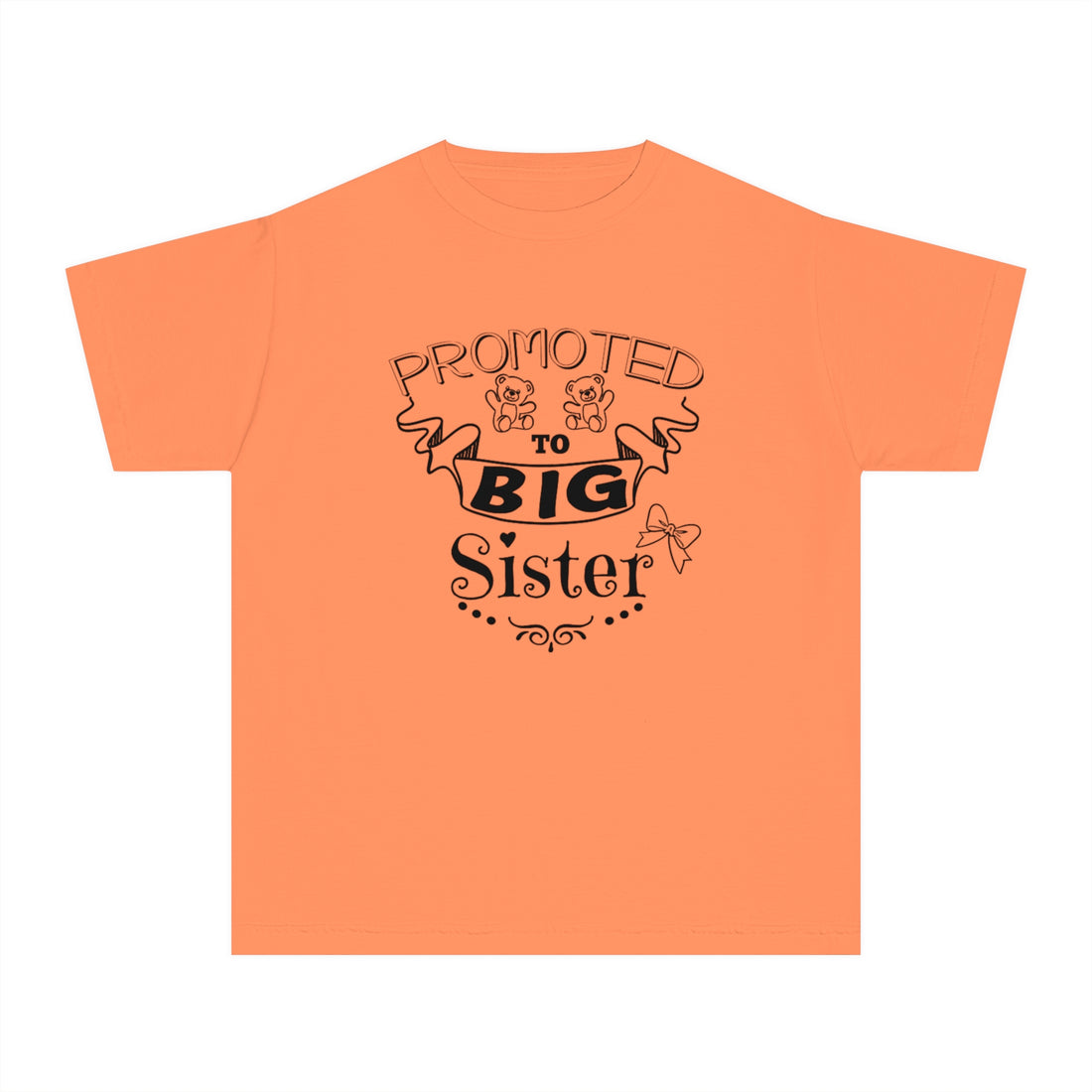 Promoted To Big Sister Youth Midweight Tee