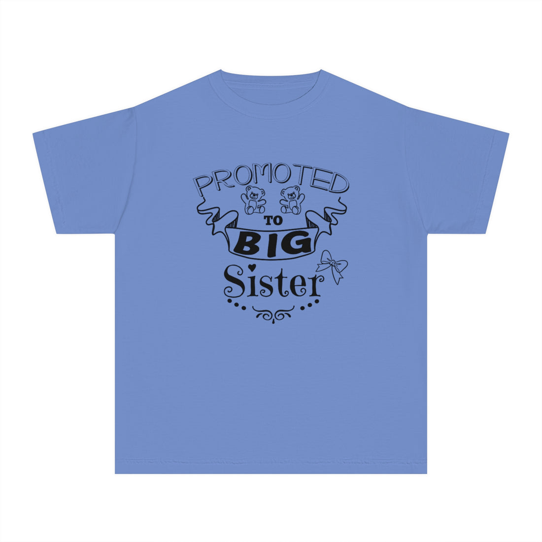 Promoted To Big Sister Youth Midweight Tee