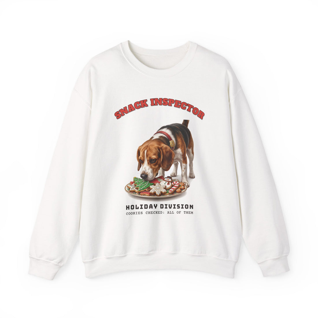 Snack Inspector, Holiday Division funny sweatshirt by Inkida