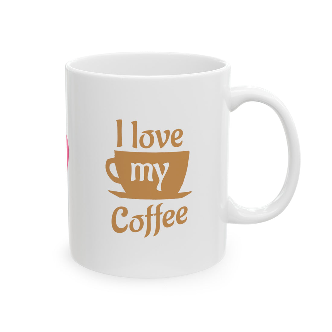 I Love Coffee Heart Ceramic Mug