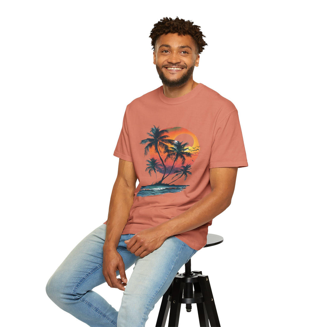 Summer Time - Sunshine Unisex Garment-Dyed T-shirt Love My Cat