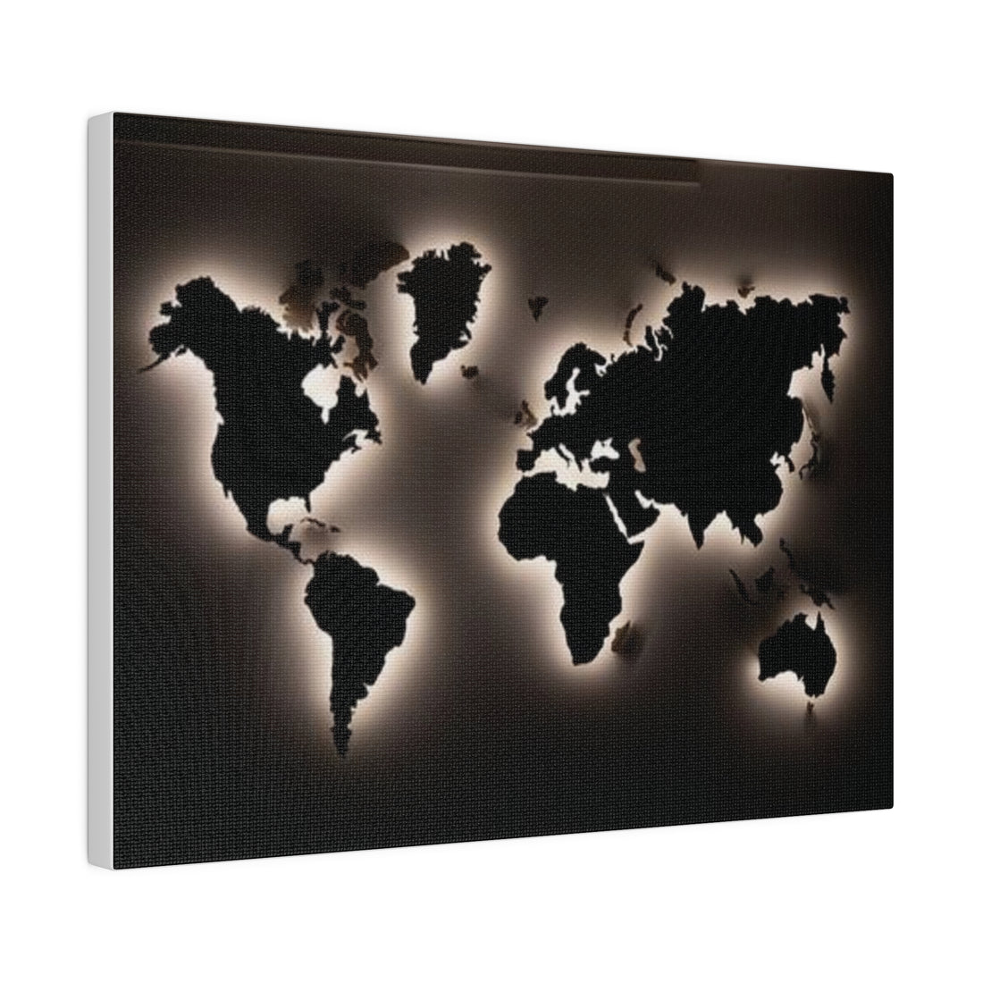 Motherboard map, World Map Matte Canvas, Stretched, 0.75"
