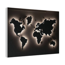 Motherboard map, World Map Matte Canvas, Stretched, 0.75
