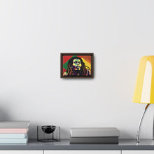 Colored Bob Marley Canvas Wraps, Horizontal Frame