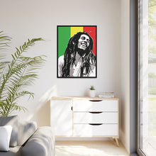 Portrait Bob Marley The Legend Matte Canvas W Black Frame