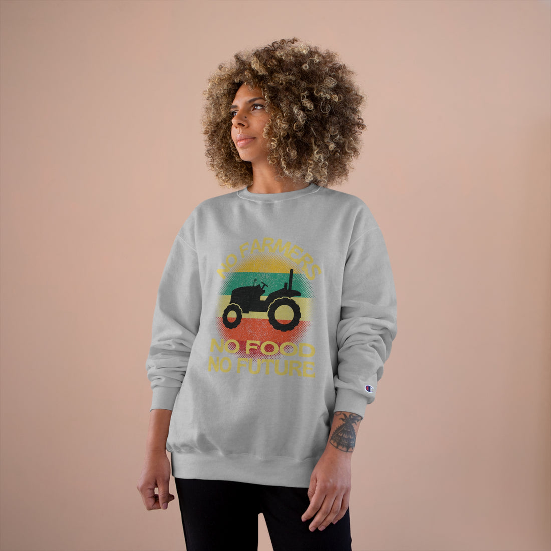 No Farmers No Food Champion Sweatshirt
