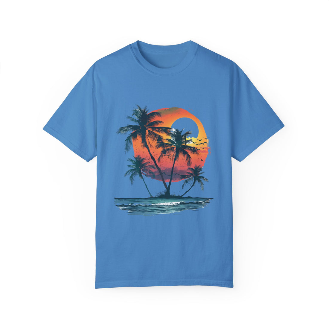 Summer Time - Sunshine Unisex Garment-Dyed T-shirt Love My Cat