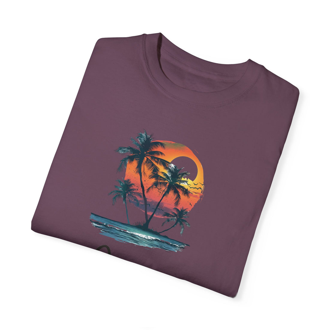 Hello Summer Sunset - Unisex Garment-Dyed T-shirt