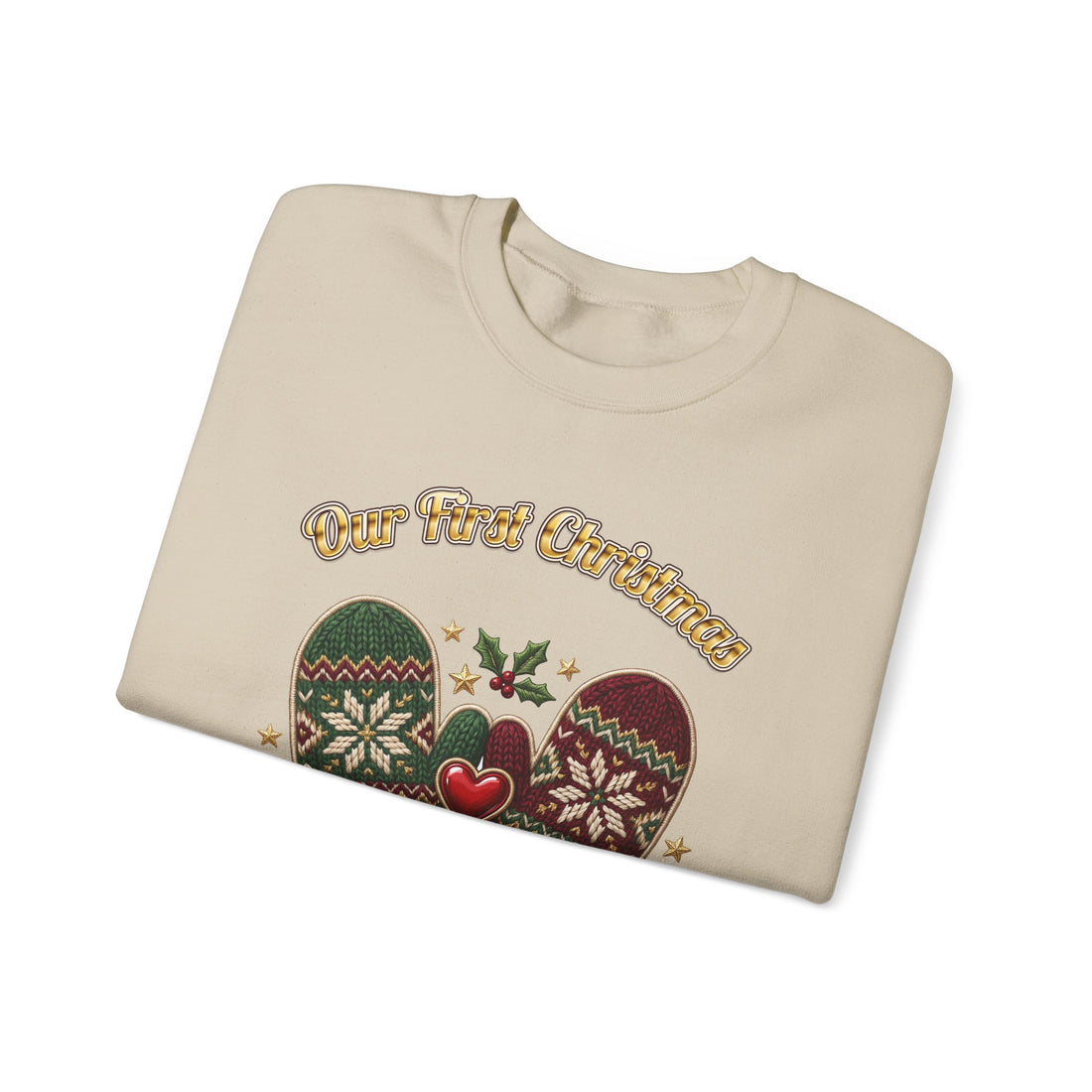 Our First Christmas as Us couples Christmas sweatshirt by Inkida, view 12