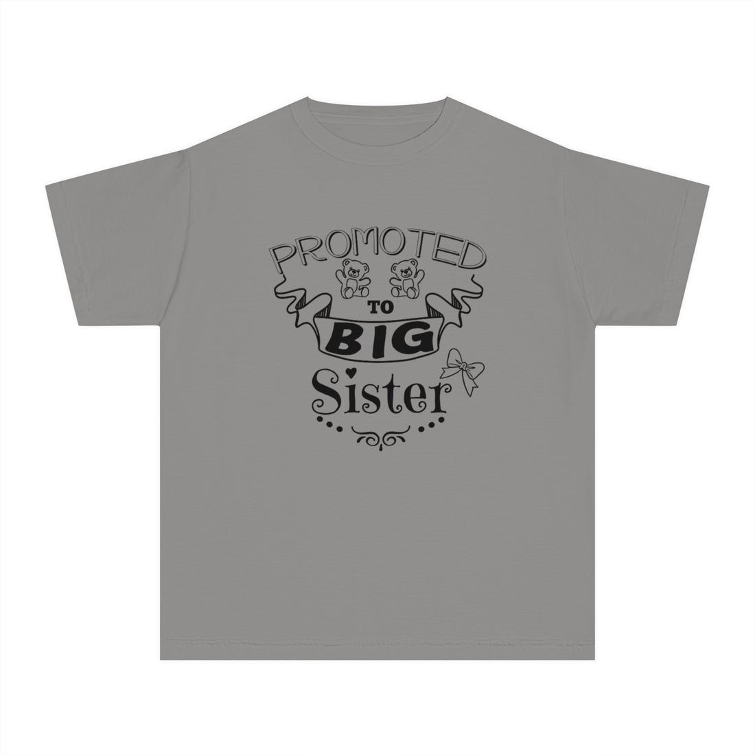 Promoted To Big Sister Youth Midweight Tee
