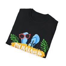 Hello Summer & Tiger in Back Unisex Softstyle T-Shirt