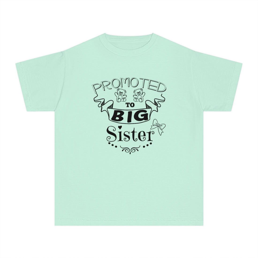 Promoted To Big Sister Youth Midweight Tee