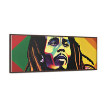 Colored Bob Marley Canvas Wraps, Horizontal Frame