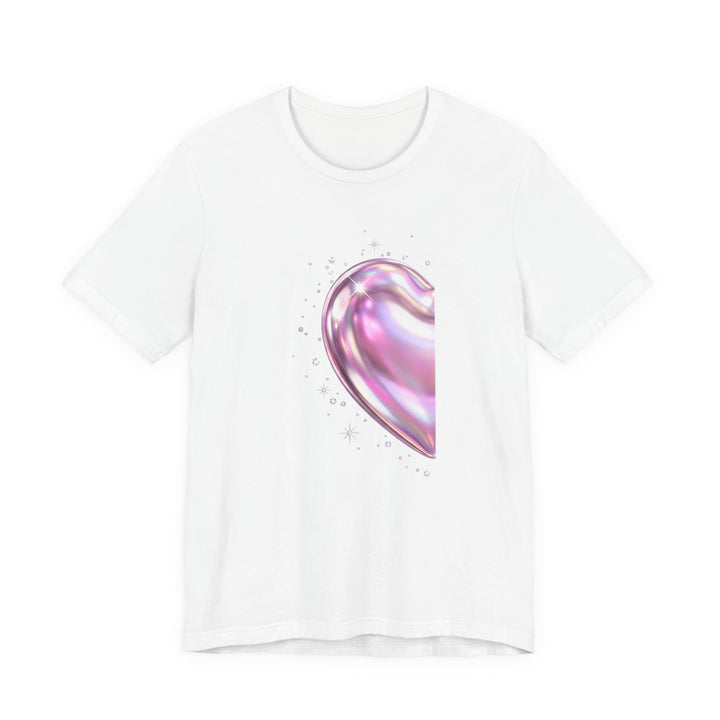 Split Heart Matching Couples T-Shirt Left Half