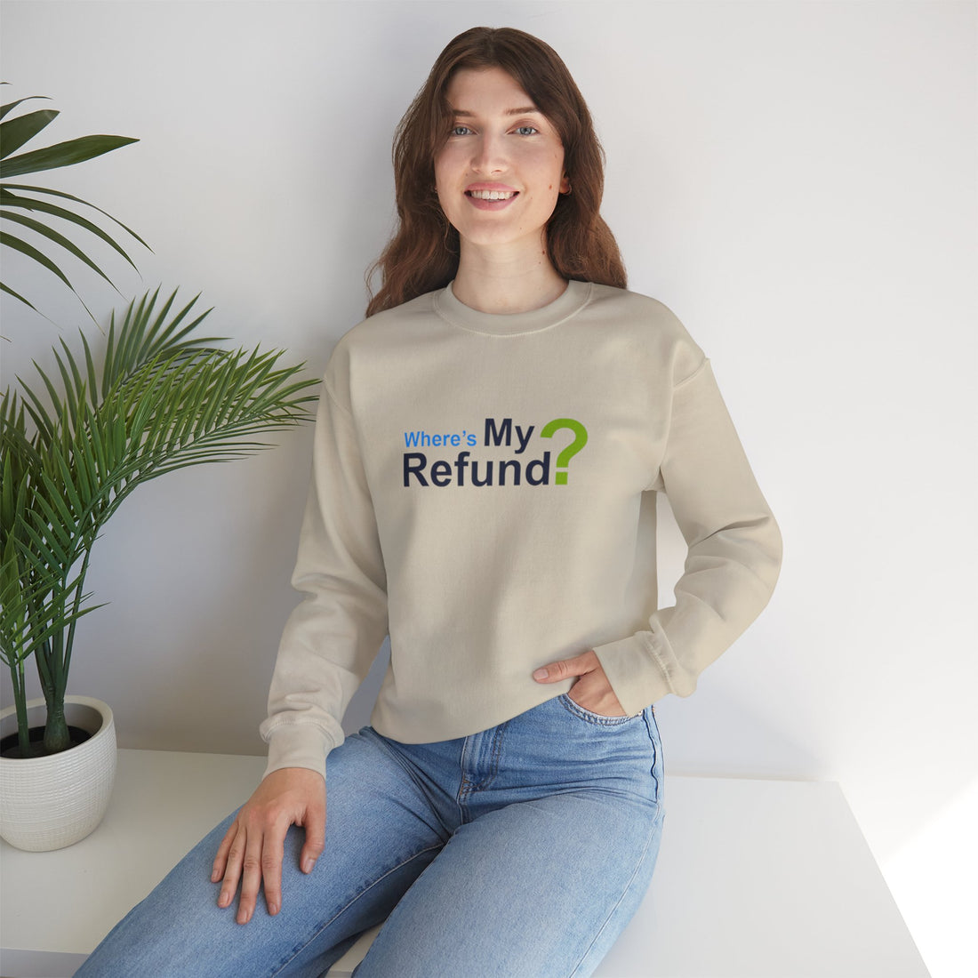 Where's My Refund?? Unisex Heavy Blend™ Crewneck Sweatshirt