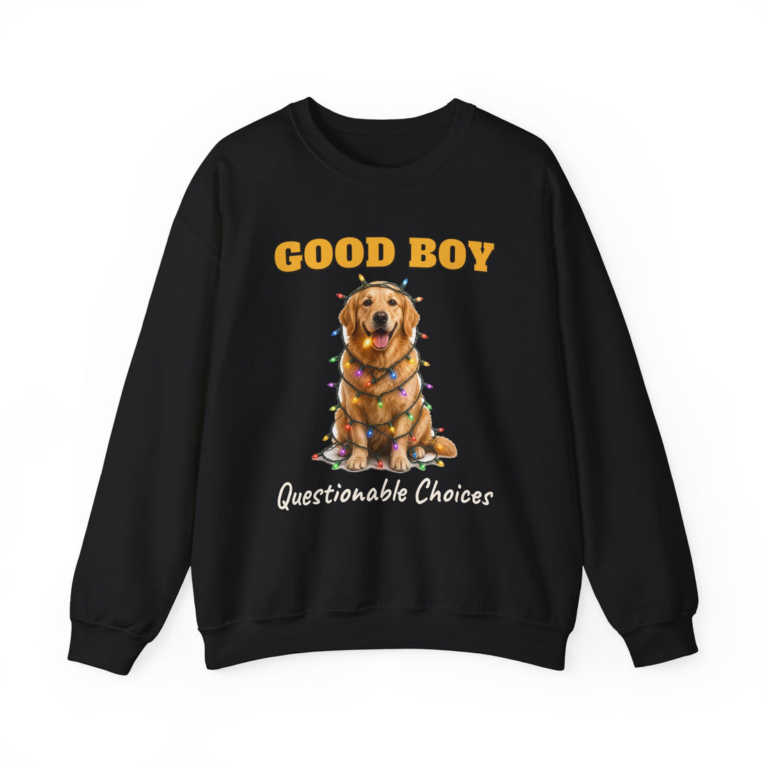 Good Boy, Questionable Choices funny sweatshirt, view 3