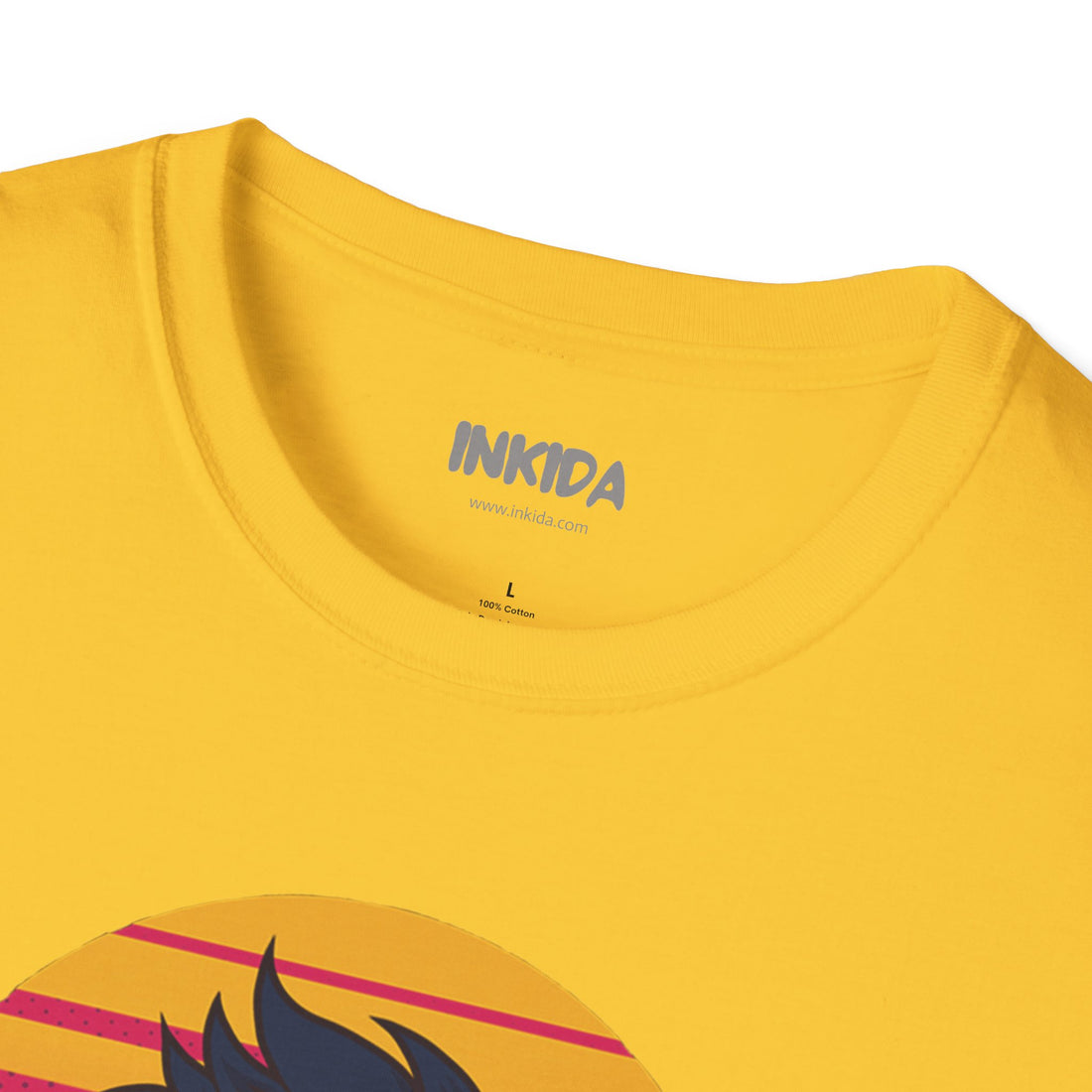 Good Vibes colorful graphic t-shirt by Inkida, view 17