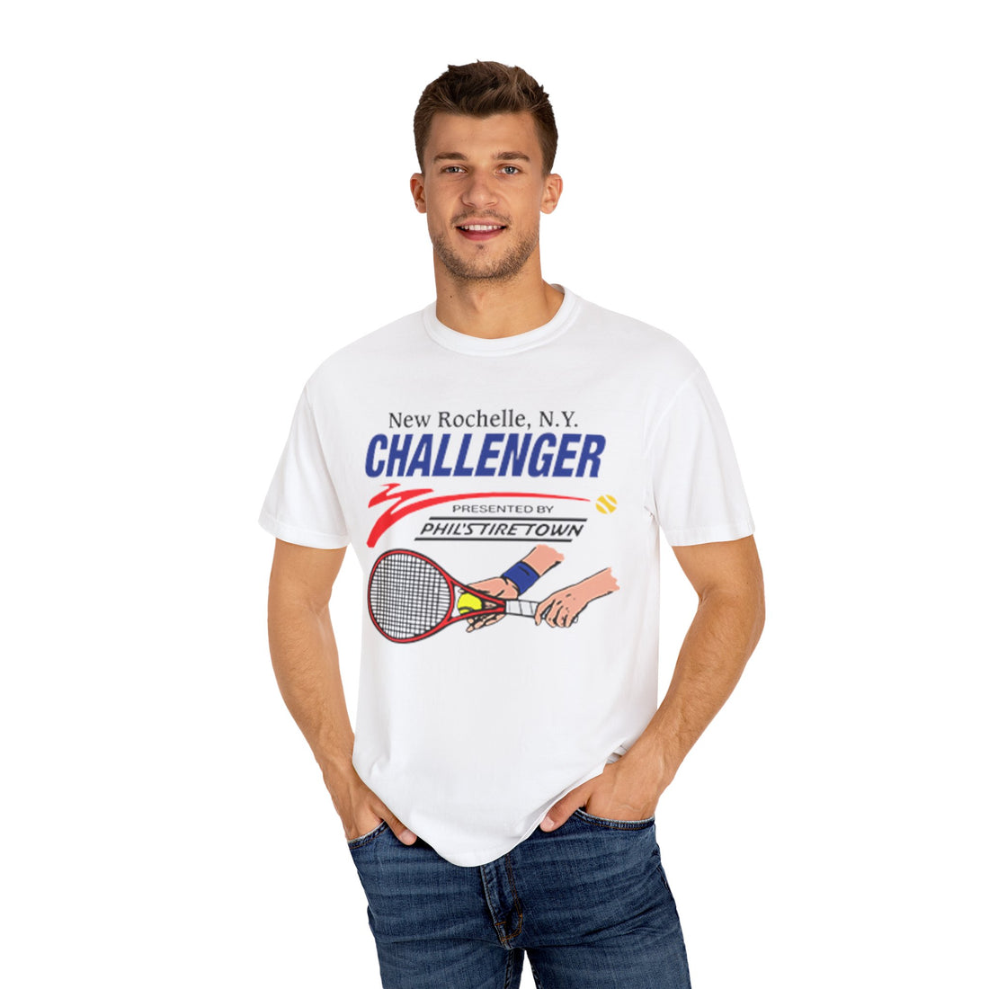 New Rochelle NY Challenger graphic t-shirt by Inkida, view 4