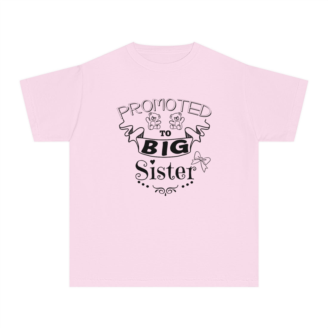 Promoted To Big Sister Youth Midweight Tee