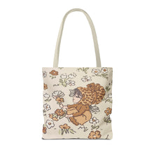 Vintage Girls Collecting Flowers Trending Tote Bag