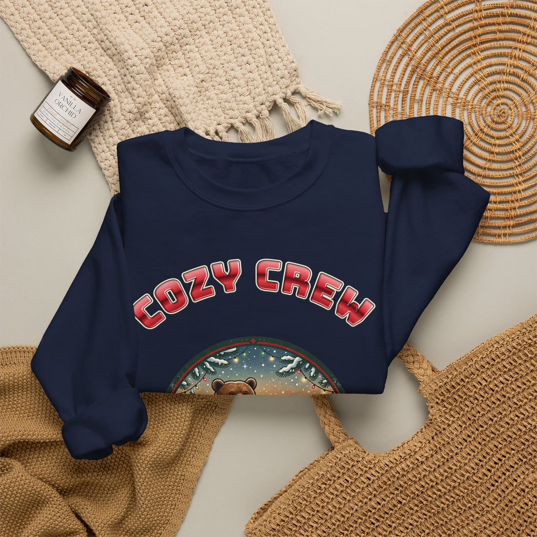 Head Elf in Charge 2026 family Christmas sweatshirt, dark color by Inkida, view 16