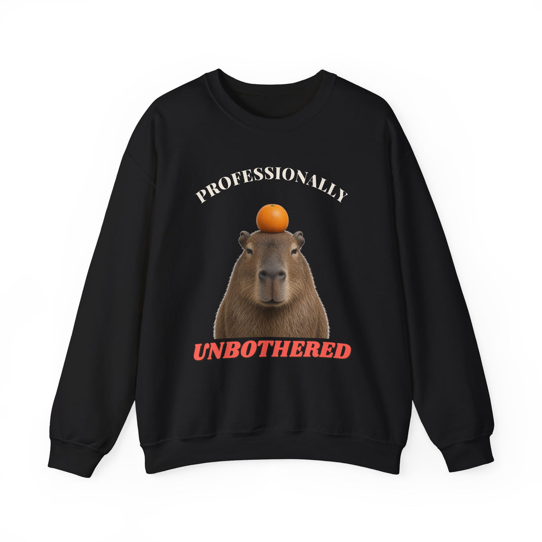 Professionally Unbothered funny sweatshirt, view 3