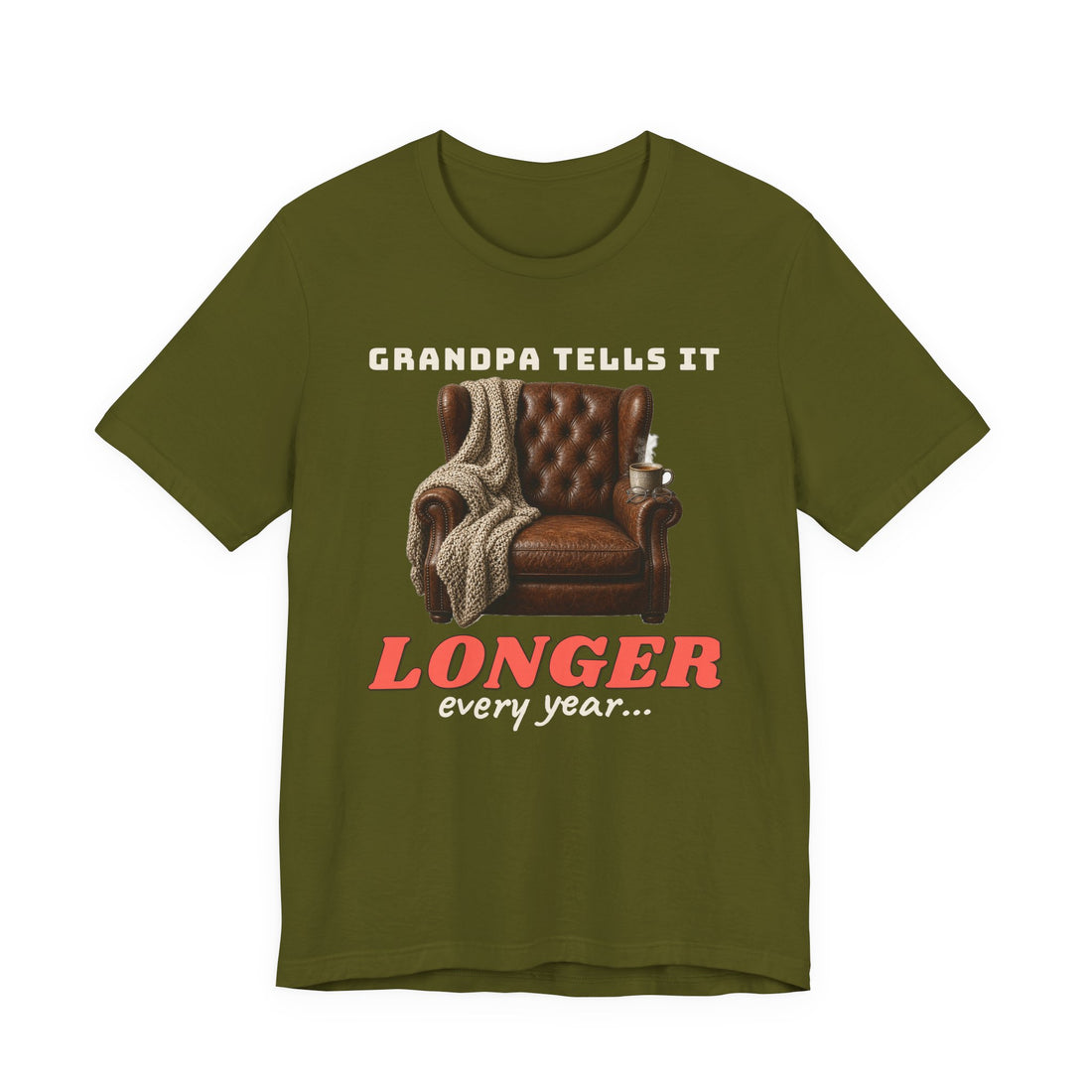 Grandpa Tells It Longer Every Year Tee