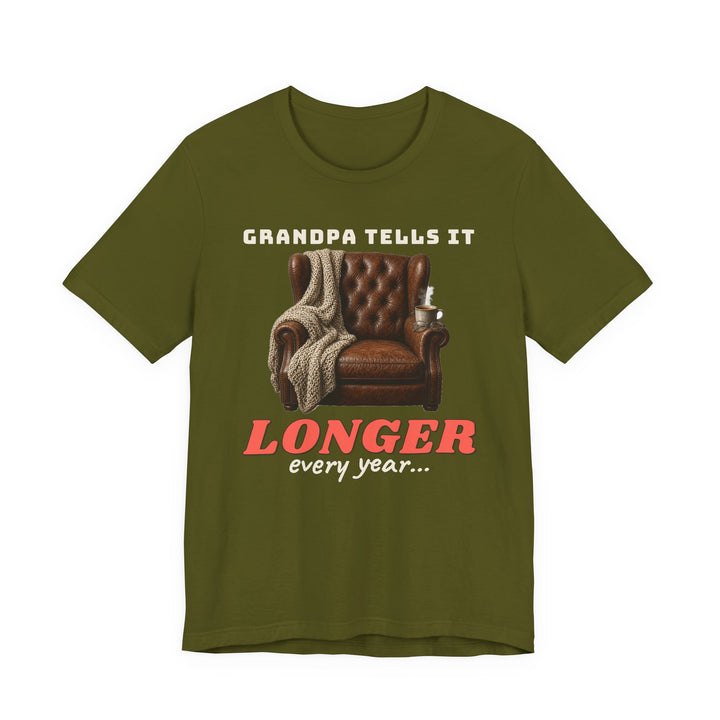 Grandpa Tells It Longer Every Year Tee