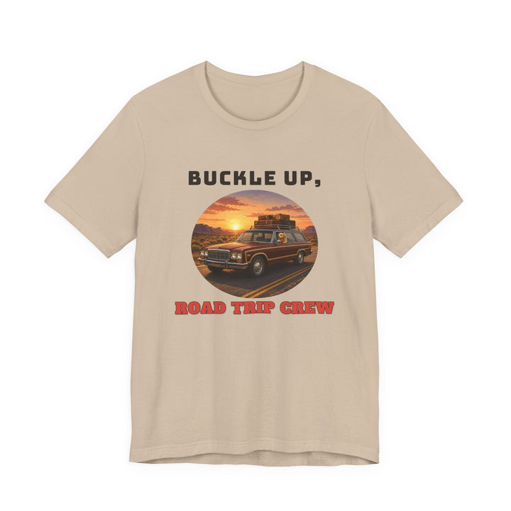 Buckle Up Road Trip Crew Tee