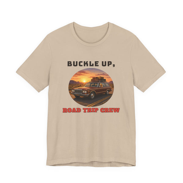 Buckle Up Road Trip Crew Tee