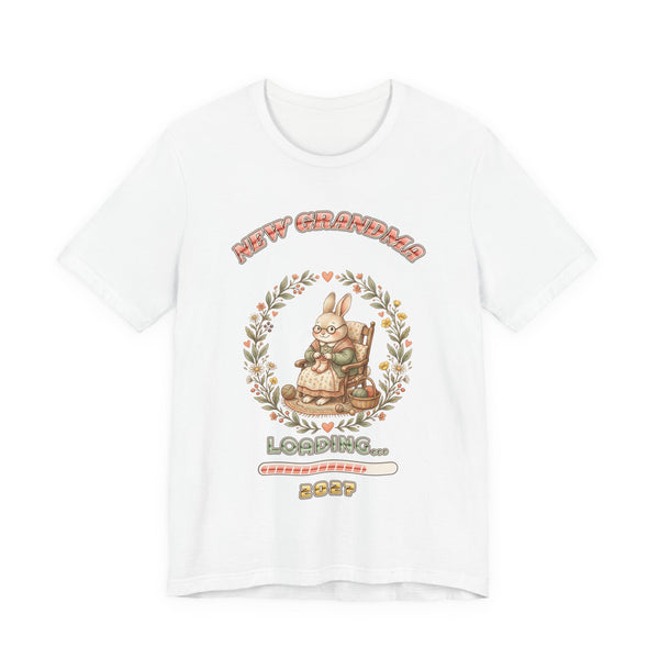 New Grandma Loading 2027 pregnancy announcement t-shirt by Inkida, view 1