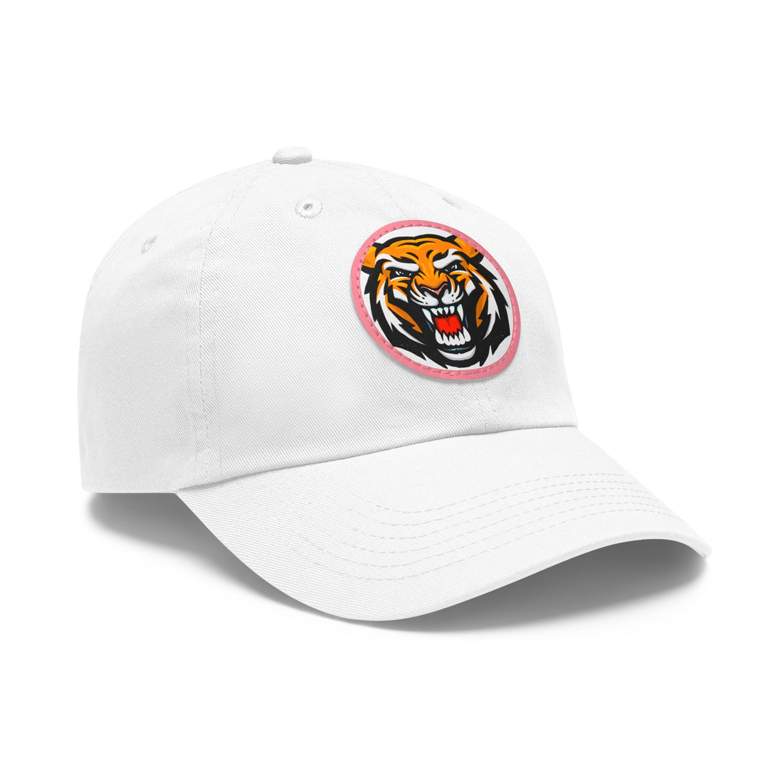 Tiger - Dad Hat with Leather Patch (Round)