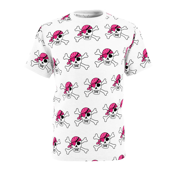 Unisex Skull and Crossbones Cut & Sew Tee
