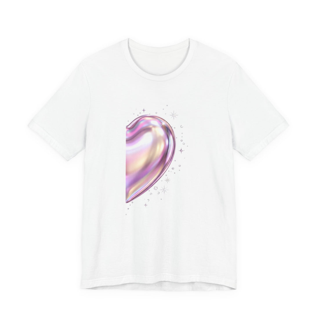 Split Heart matching couples t-shirt right half by Inkida, view 1