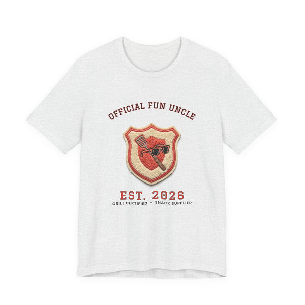 Official Fun Uncle, Est. 2026 funny t-shirt, view 2