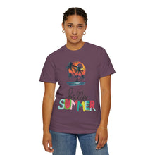 Hello Summer Sunset - Unisex Garment-Dyed T-shirt