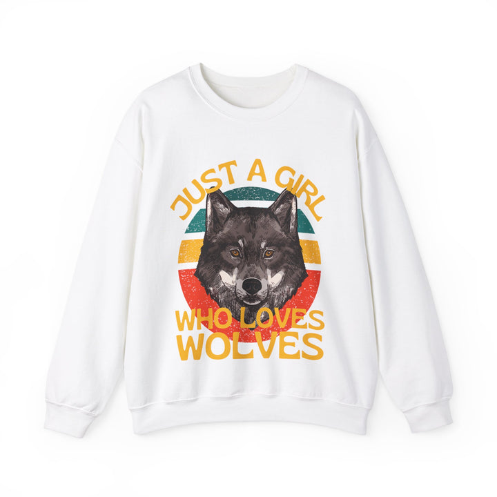 Just A Girl Who Loves Wolves Crewneck Sweatshirt