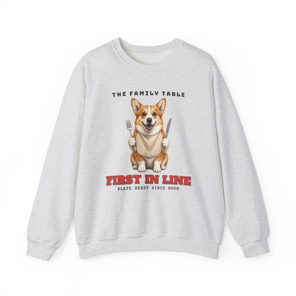 The Family Table: First in Line matching family sweatshirt, view 2