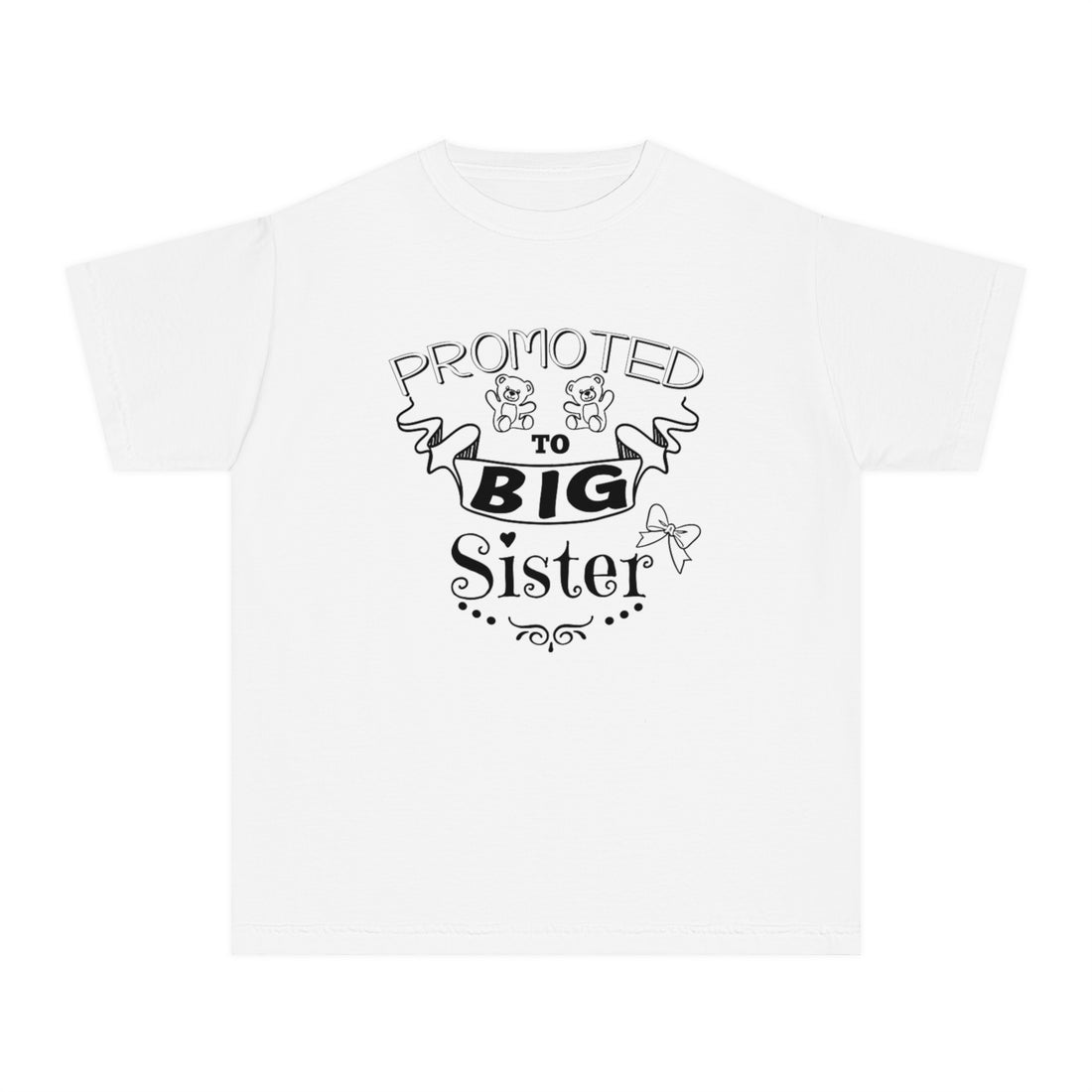 Promoted To Big Sister Youth Midweight Tee