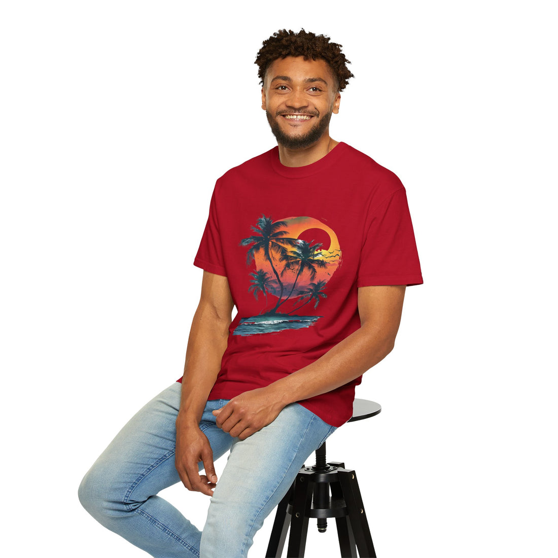 Summer Time - Sunshine Unisex Garment-Dyed T-shirt Love My Cat