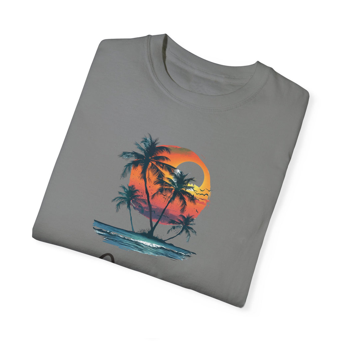 Hello Summer Sunset - Unisex Garment-Dyed T-shirt